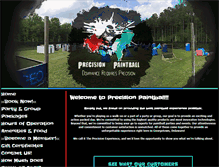 Tablet Screenshot of precisionpaintball.net